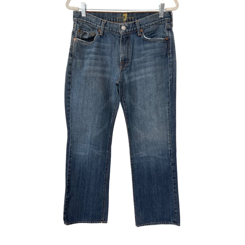 7 For All Mankind Slight Flare Bootcut Jeans Size 30 Blue T520061U-061U USA Made